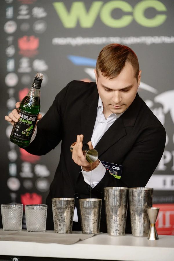 Участник №1 отборочного тура чемпионата мира среди барменов