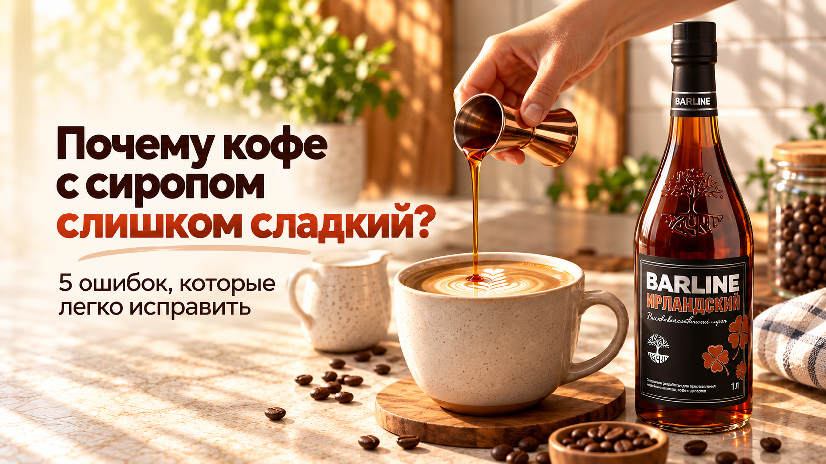 Почему кофе с сиропом слишком сладкий