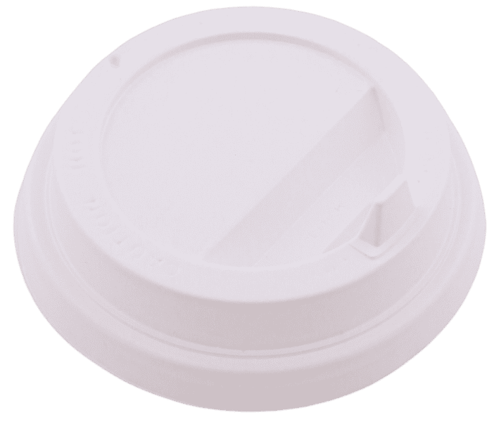 Крышка для стаканов d 80 мм БЕЛАЯ с клапаном (100 шт/упак)