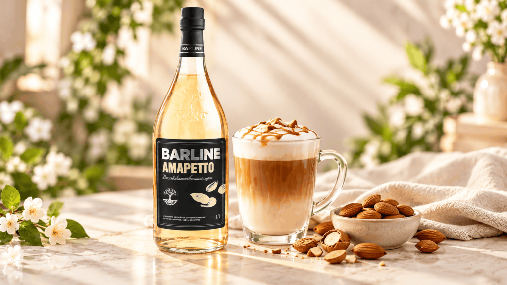 Латте с сиропом BARLINE Амаретто
