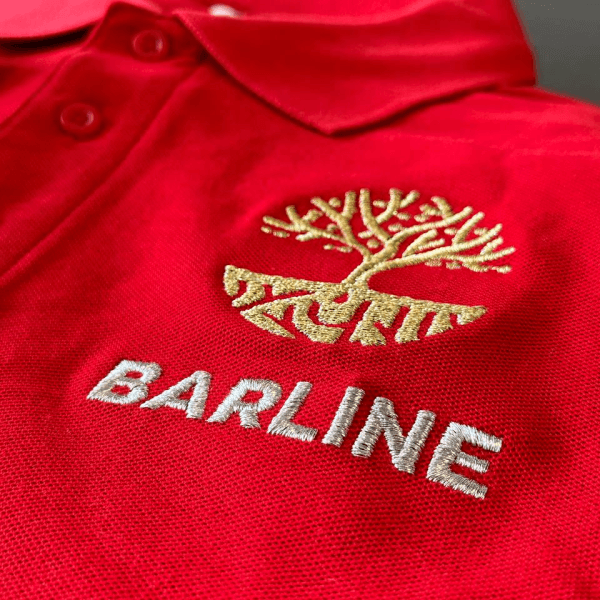 Рубашка поло Barline, красный, XL 